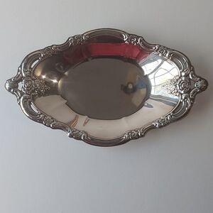 VINTAGE Silver Plated Trinket Tray